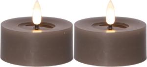 Star Trading Flamme Flow Värmeljus LED 2-Pack Mullvad 5,5cm