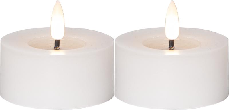 Star Trading Flamme Flow Värmeljus LED 2-Pack Vit 5,5cm at lavanille