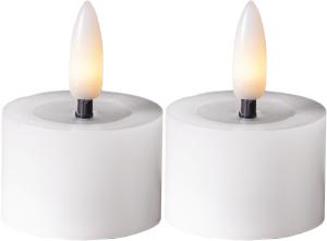 Star Trading Flamme Flow Värmeljus LED 2-Pack Vit 5cm