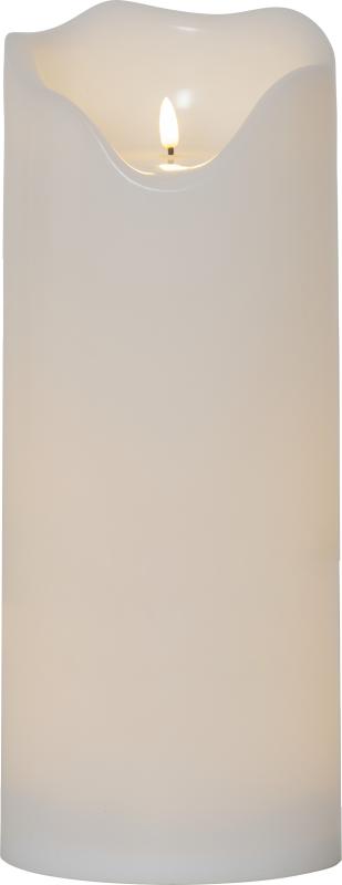 Star Trading Flamme Grand Blockljus LED Utomhus Vit 40cm at lavanille