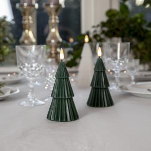 Star Trading Flamme Grany LED-Blockljus Grön