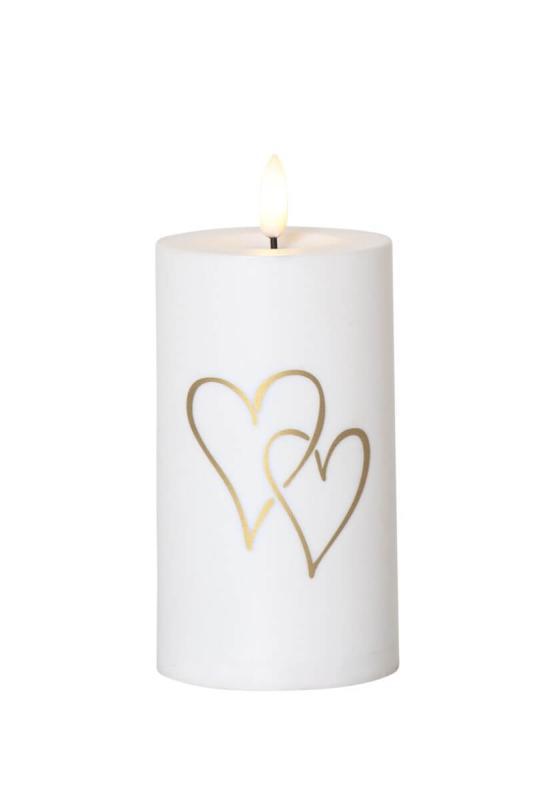 Gravljus Vit Star Trading Flamme Heart 14cm at lavanille