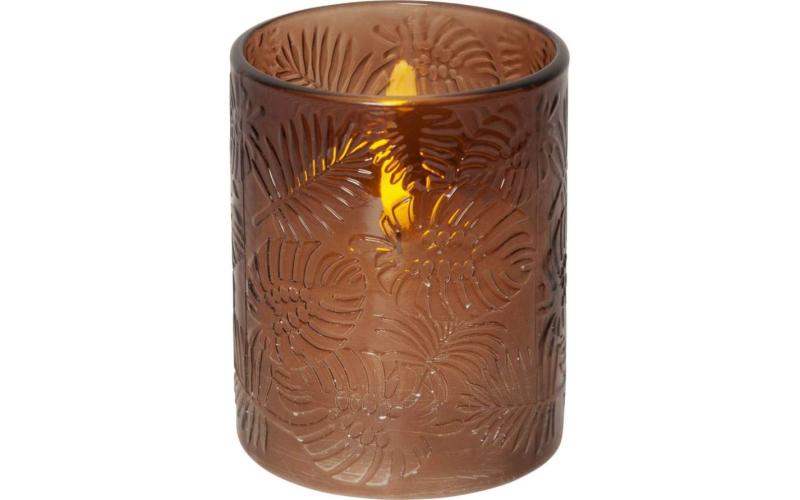 Star Trading Flamme Leaf LED-Blockljus Brun 12,5cm at lavanille