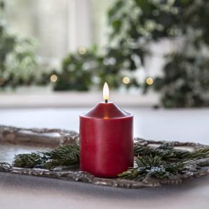 Star Trading Flamme LED-Blockljus Röd 12cm