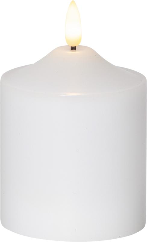 Star Trading Flamme LED-Blockljus Vit 12cm at lavanille