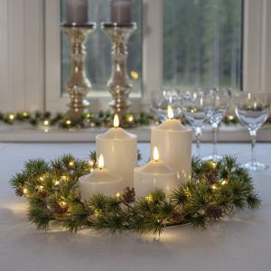 Star Trading Flamme LED-Blockljus Vit 9,5cm