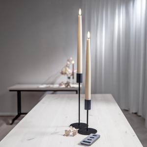 Star Trading Flamme Slim Antikljus LED Beige 2-Pack 28,5cm