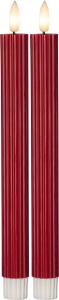 Star Trading Flamme Stripe Antikljus LED Röd 2-Pack