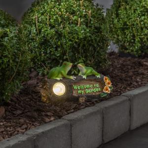 Star Trading Frogy Solcellsdekoration Grön 14cm