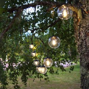 Star Trading Ljusslinga Solcell Svart Globe 2,1m