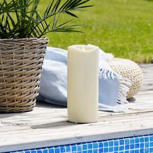 Star Trading Grande Blockljus LED Utomhus Beige 31cm