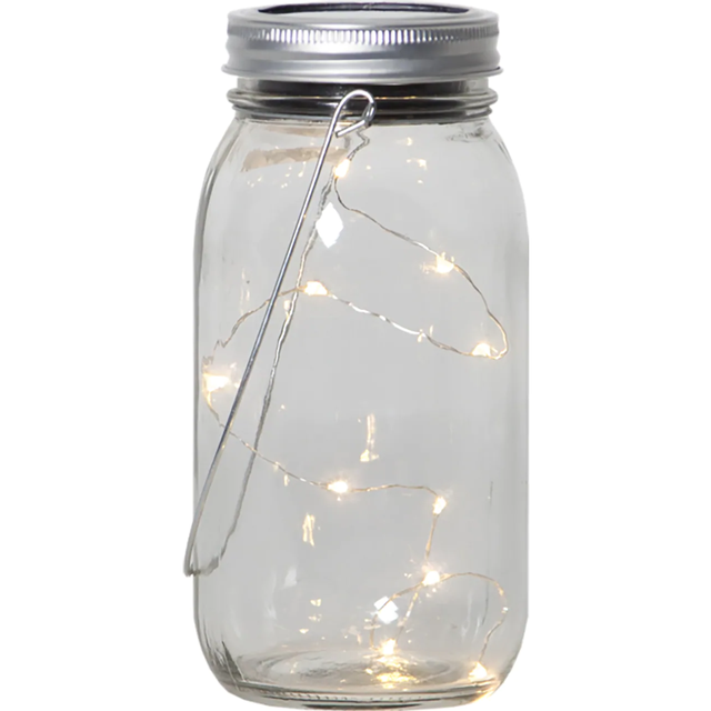 Star Trading Jamjar Solcellslykta Klar 18cm at lavanille