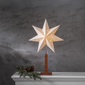 Star Trading Karo Julstjärna På Fot Brun 70cm