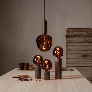 Lampfot Trä Brun Star Trading Tub 15cm