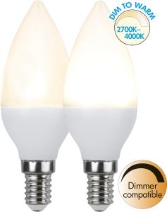 Star Trading LED-Lampa E14 Dim To Warm 5W(40W) Vit