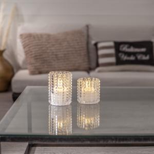 Star Trading LED-Ljus Flamme Dotty Transparent 10cm