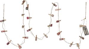 Star Trading Ljusslinga Inomhus Batteridriven Multi Clippy Advent 2,4m