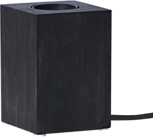 Lampfot Trä Svart Star Trading Lys 10cm