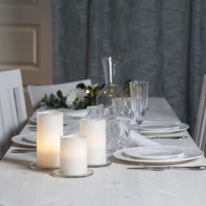 Star Trading May LED-Blockljus 3-Pack Vit