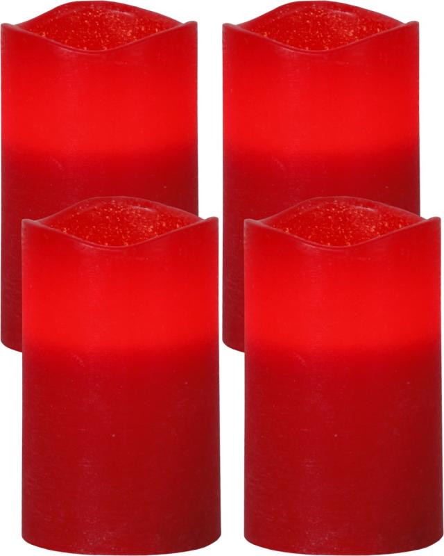 Star Trading May LED-Blockljus 4-Pack Röd at lavanille