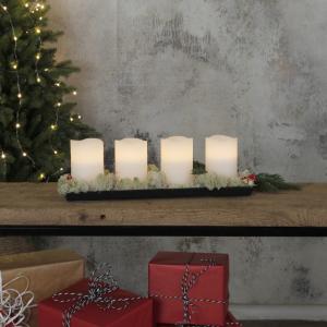 Star Trading May LED-Blockljus 4-Pack Vit