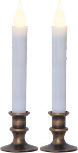 Star Trading Mette Antikljus LED 2-Pack Vit