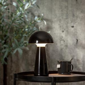 Portabel Bordslampa Mushroom Svart 28cm IP44 Star Trading