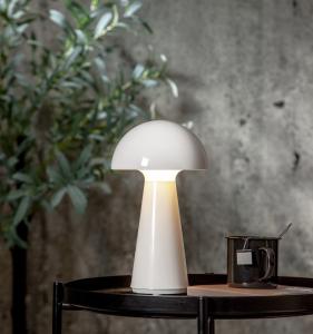 Portabel Bordslampa Mushroom Vit 28cm IP44 Star Trading