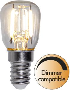 Star Trading Päronlampa E14 Filament 1,6W(10W) Dimbar