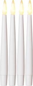 Star Trading Paulina Antikljus LED 4-Pack 15,5cm Vit