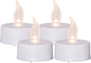 Värmeljus LED Vit Star Trading Paulo 4-Pack