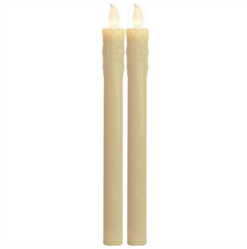 Star Trading Presse Antikljus LED 25cm Beige 2-Pack at lavanille
