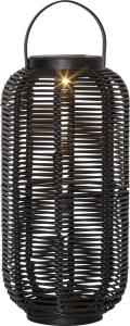 Star Trading Runda Solcellslykta Svart 30cm