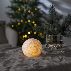Star Trading Snowball LED-Ljus Vit 9cm