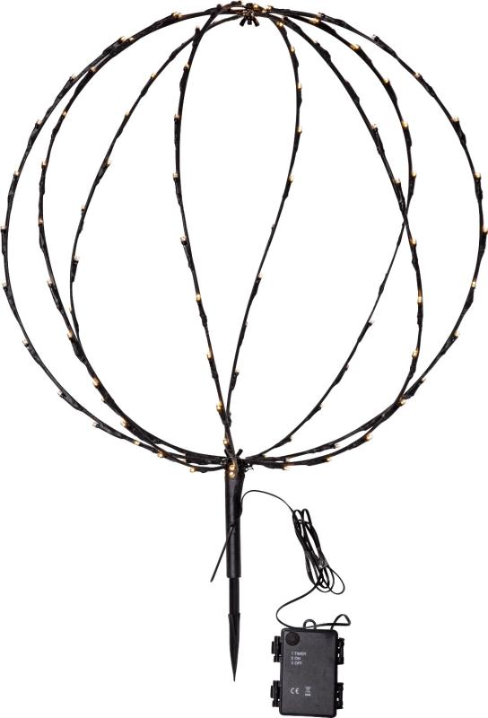 Star Trading Sphere Utomhusdekoration Svart 64cm at lavanille