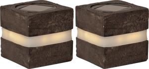 Star Trading Stonecube Solcellsdekoration Grå