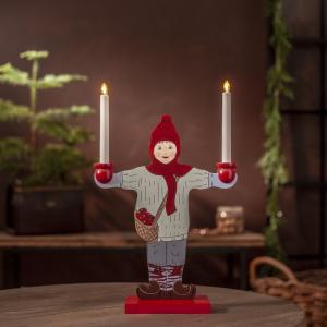 Ljusstake Sundborn Pojke 48cm Star Trading