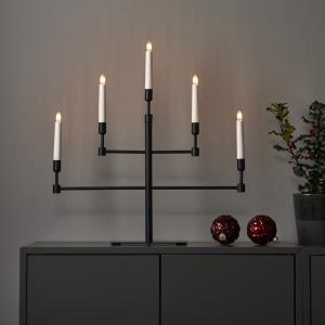 Star Trading Vide Adventsljusstake Svart 53cm