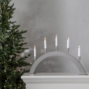 Star Trading Vind Adventsljusstake Beige 38cm