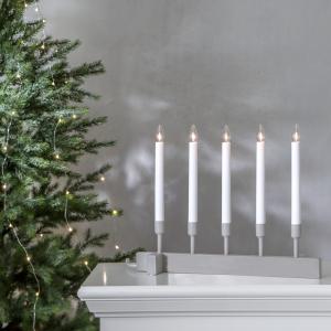 Star Trading Vind Adventsljusstake Beige