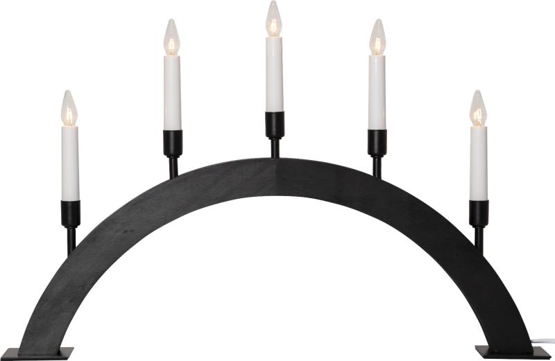Star Trading Vind Adventsljusstake Svart 38cm at lavanille