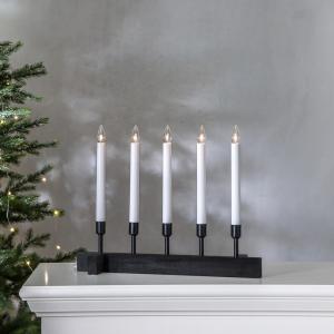 Star Trading Vind Adventsljusstake Svart
