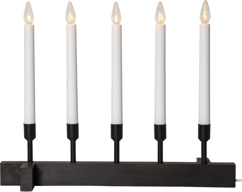 Star Trading Vind Adventsljusstake Svart at lavanille