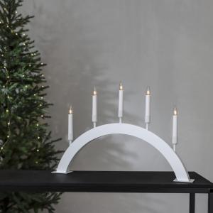 Star Trading Vind Adventsljusstake Vit 38cm