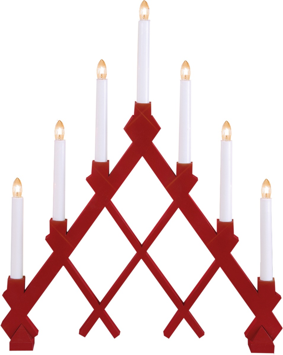 Star Trading Rut Ljusstake Röd