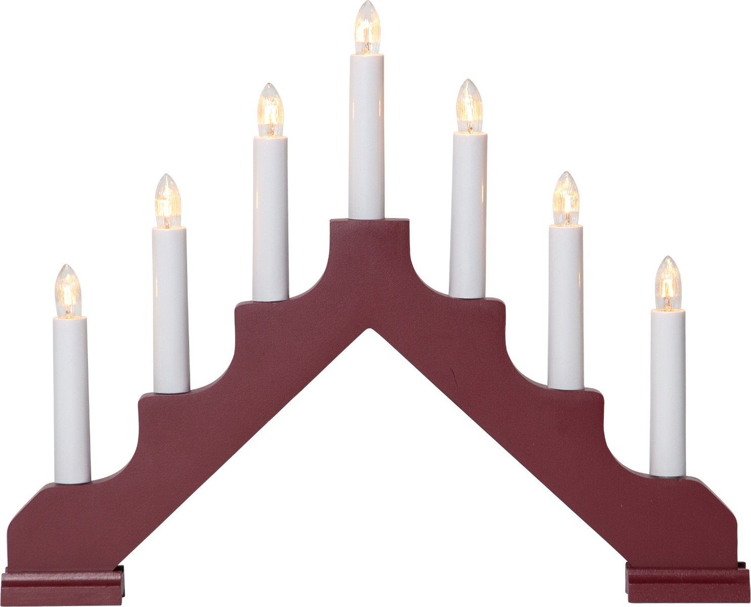 Ada Adventsljusstake Röd -Star Trading - lavanille.com