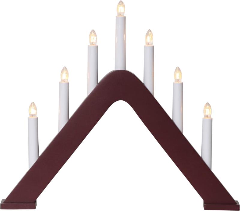 Star Trading Jarve Adventsljusstake Röd 36cm at lavanille
