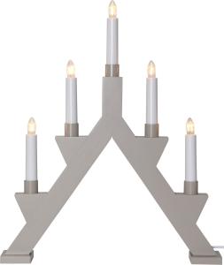 Star Trading Zack Adventsljusstake 41 cm Grå