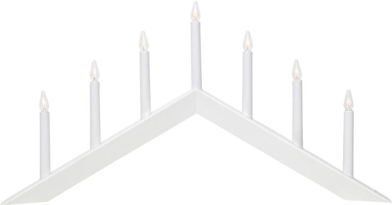Star Trading Arrow Adventsljusstake Vit 36 cm at lavanille