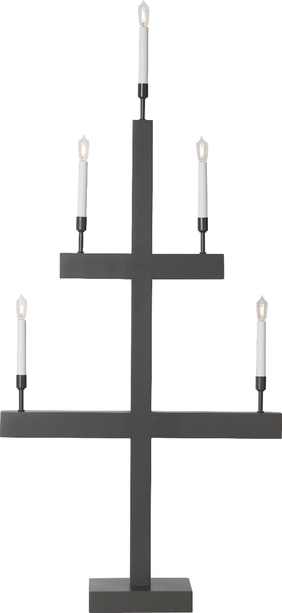 Star Trading Storm Adventsljusstake 118cm Grå